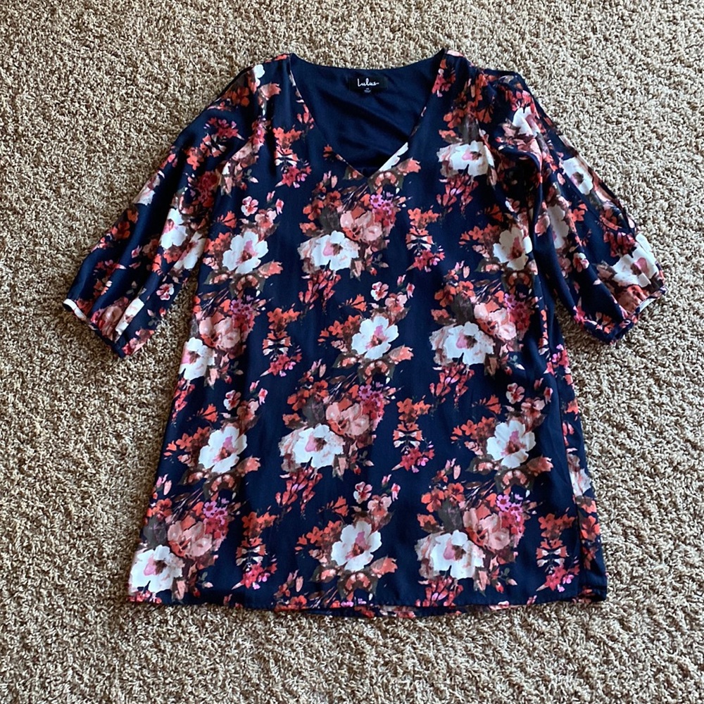 Lulus open shoulder dress